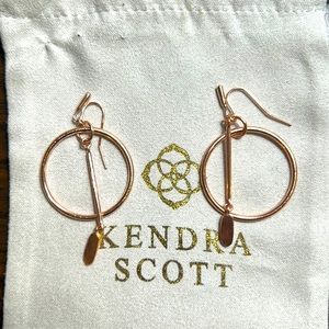 Kendra Scott rose gold earrings